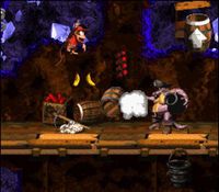 une photo d'Ã©cran de Donkey Kong Country 2 sur Nintendo Super Nes